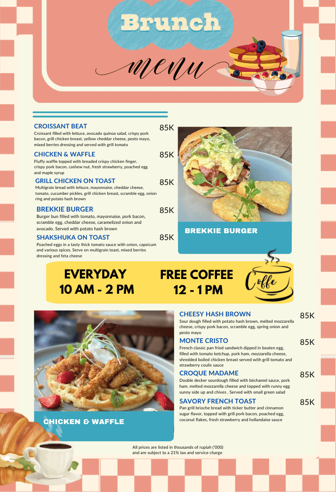 Brunch Menu 2026 19.8cm x 29cm